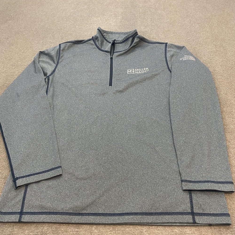 The North‎ Face Pullover Mens Large Gray Quarter Zip Performance Miller Nash LLP